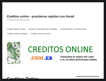 Tablet Screenshot of creditosonline.com.es